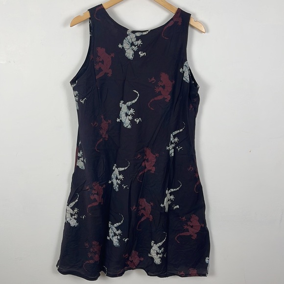 Caribelle Batik Cotton Lizard Print Dress - XL - Picture 5 of 5